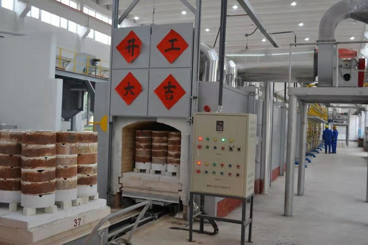 热烈庆祝湖南j9国际集团特瓷年产2400吨氧化铝煅烧窑点火运行