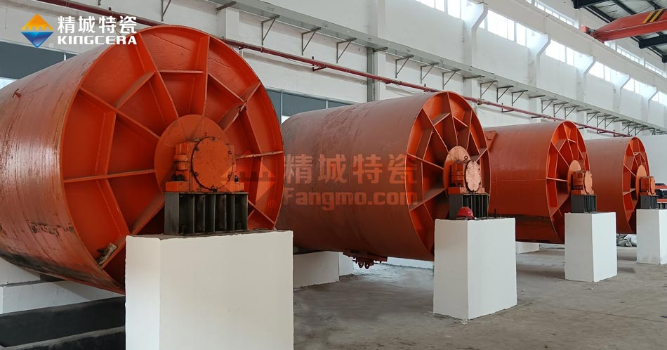 j9国际集团特瓷新扩建中的5吨球磨机出产线